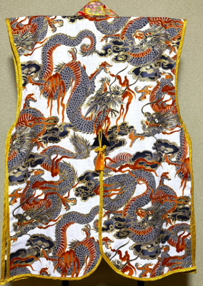 Dragon White, Red & Black Jinbaori back