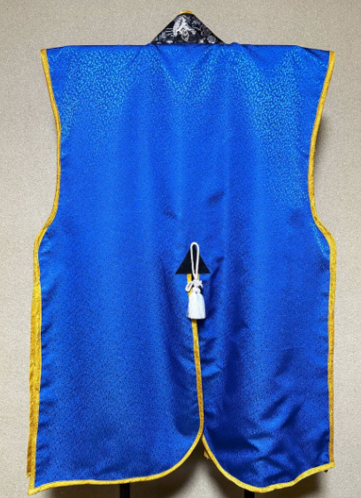 Royal Blue & Black Jinbaori back
