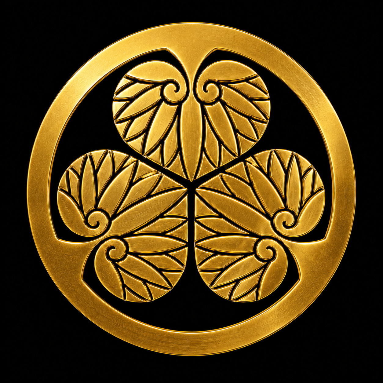 Kabuto path and Mitsuba Aoi crest