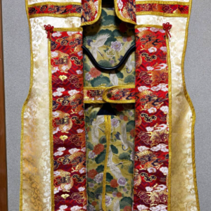 Jinbaori No. 07 — Gold Beige & Red